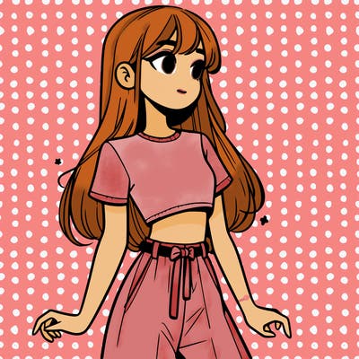 girl in a cute crop top