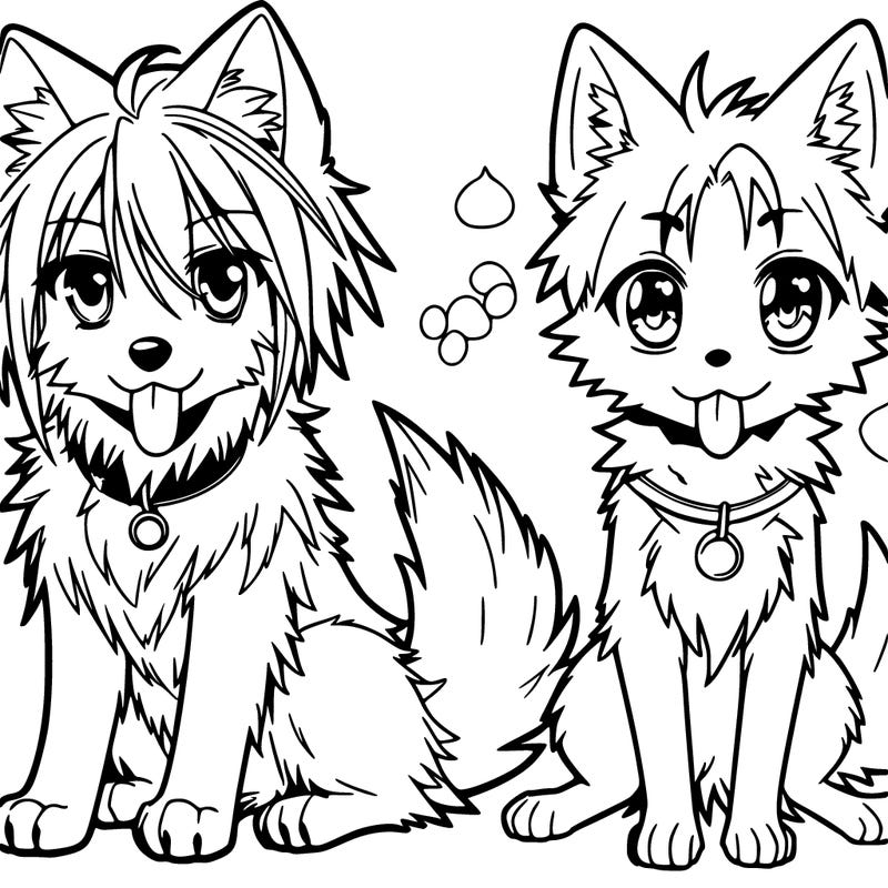 anime dogs