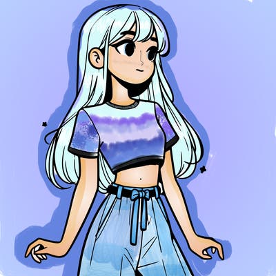 girl in a cute crop top