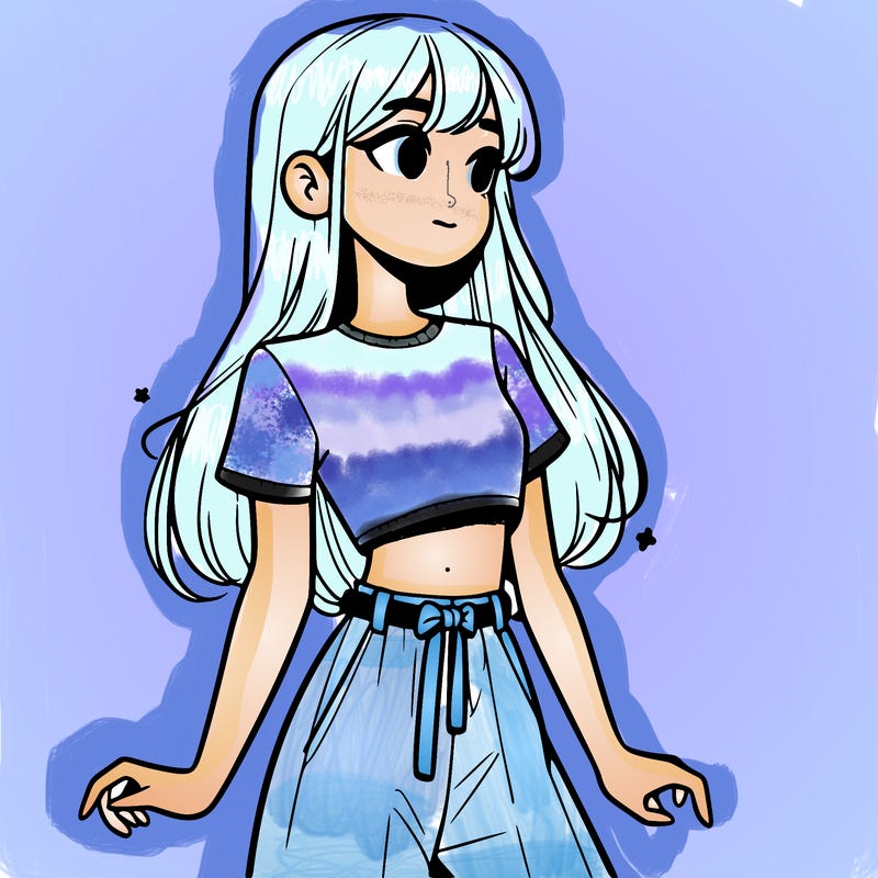 girl in a cute crop top