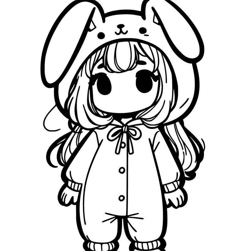 girl in a bunny suit