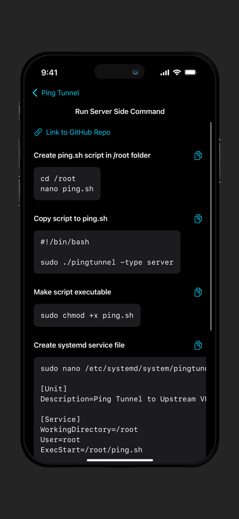 Ping Tunnel : VPN over ICMP - Server side command instructions for Ping Tunnel VPN setup