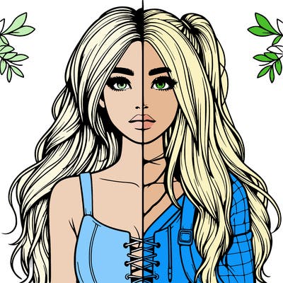 realistic girl split