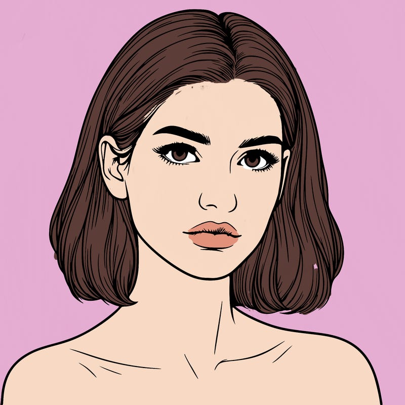 realistic portrait of woman