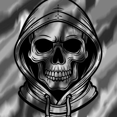 skull hoodie