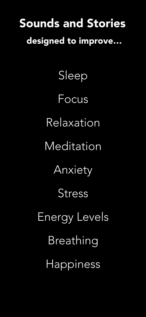 Sound Machine - White Noise - Elenco di benefici per la salute e il benessere, tra cui concentrazione del sonno e relax dall'app Sound Machine