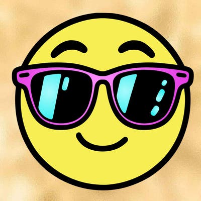 emoji with sunglasses