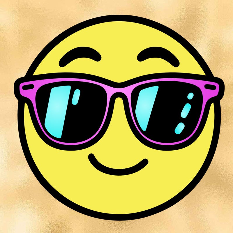 emoji with sunglasses