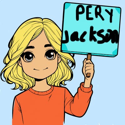 realistic girl holding up a sign