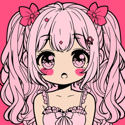 cute sweet anime girl