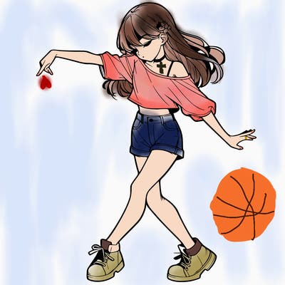 realistic girl danceing