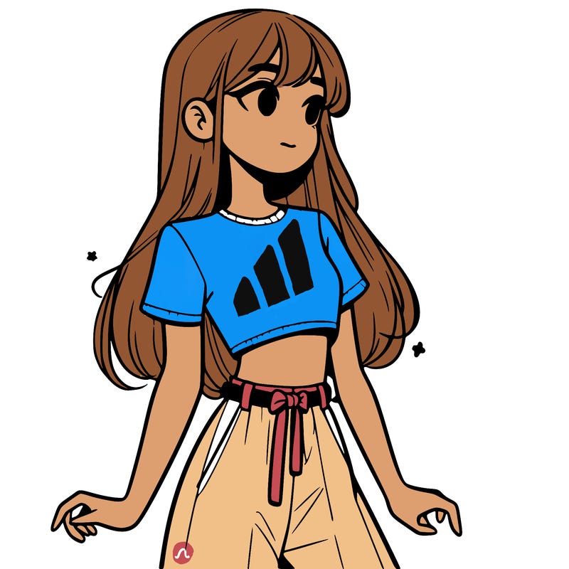 girl in a cute crop top