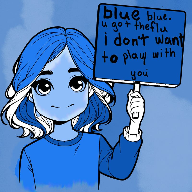 realistic girl holding up a sign