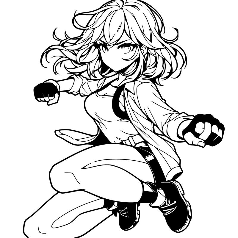 manga character female action