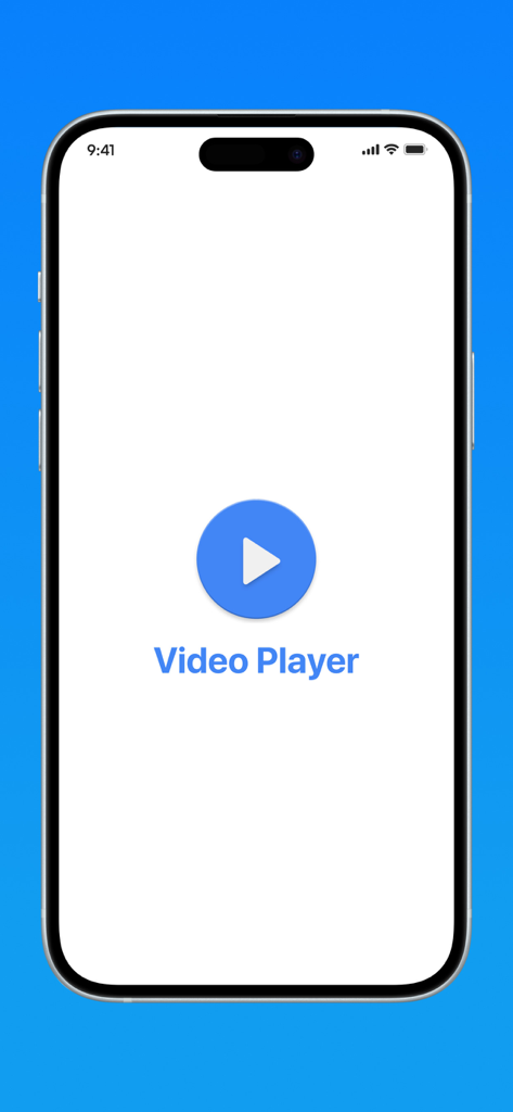 MX Player- All Media Player - MX Player app home screen showing the video player icon and title on an iPhone