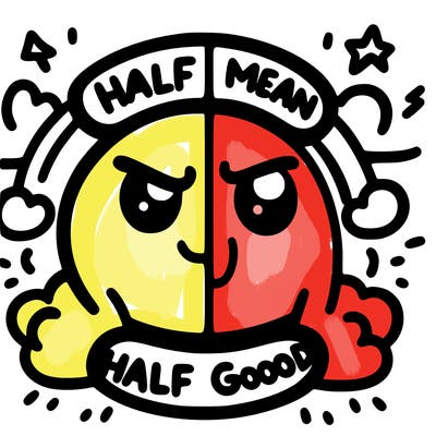 half mean half good