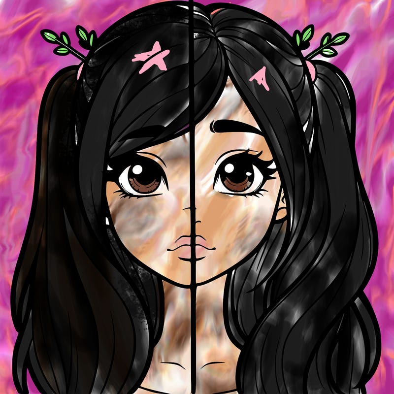 realistic girl split