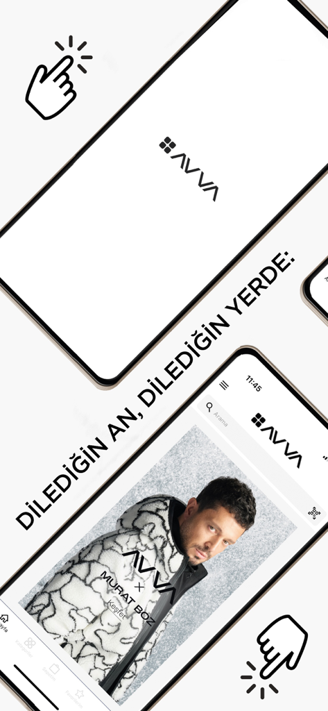 AVVA | Online Alışveriş - Interface of the AVVA men's fashion shopping app featuring smart casual clothing