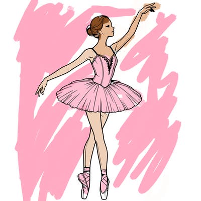 realistic ballerina