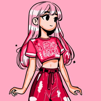 girl in a cute crop top