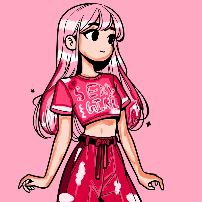 girl in a cute crop top