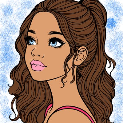 beautiful realistic girl