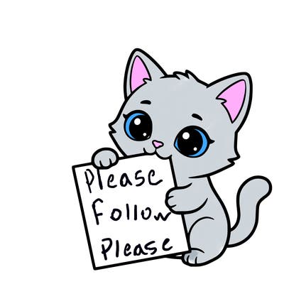 a small cat with a blank sheet of paper in its hand. the cat is sooooooo cute!