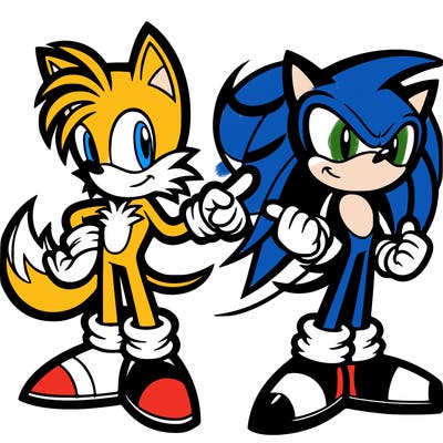 tails from sonic with sonic