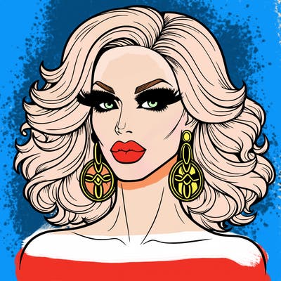 realistic drag queen