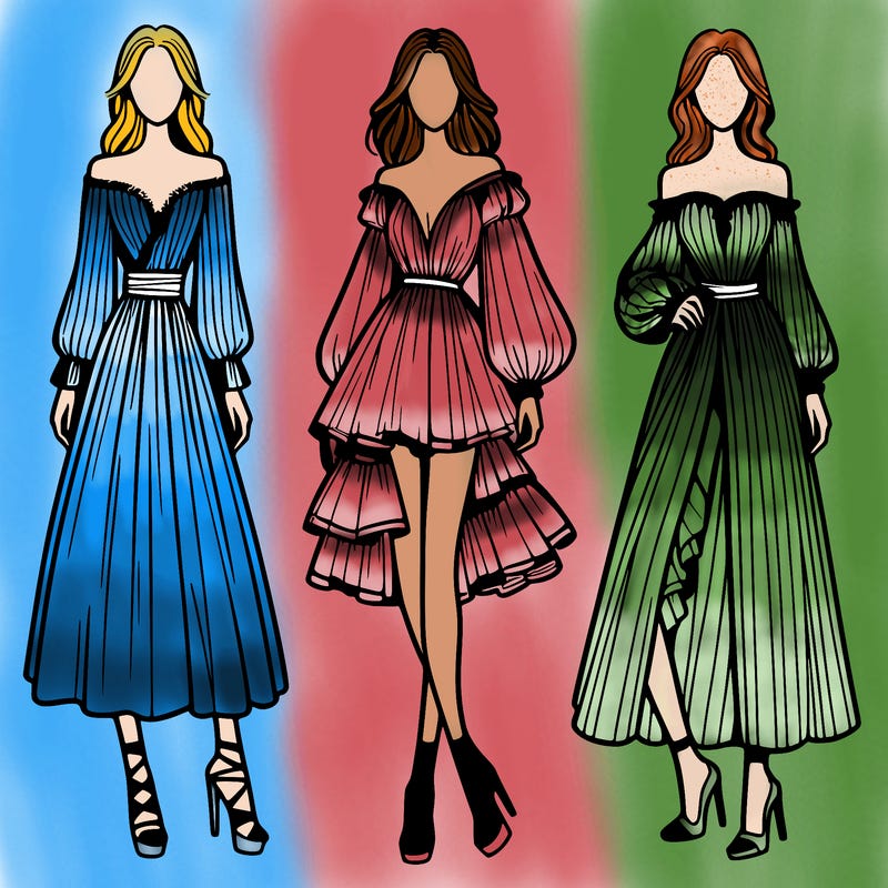 fashion models dresses