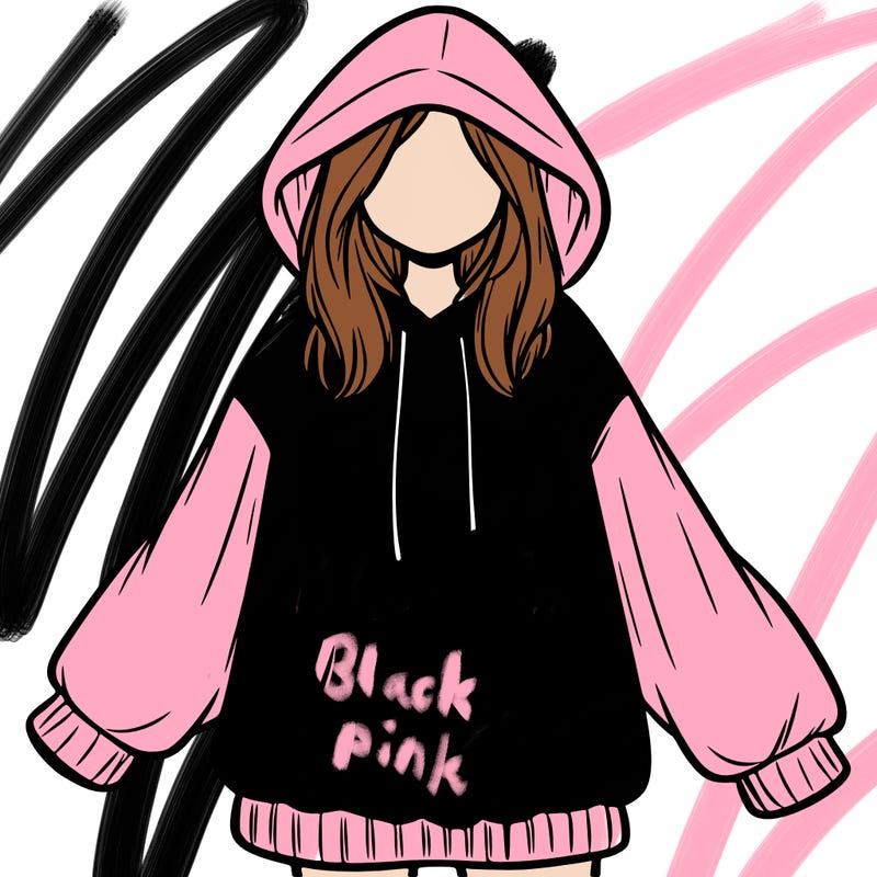 girl in oversized hoodie