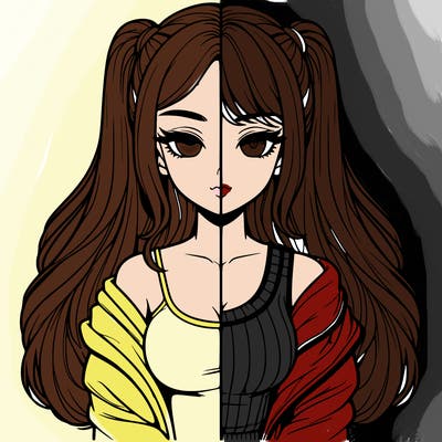 realistic girl split