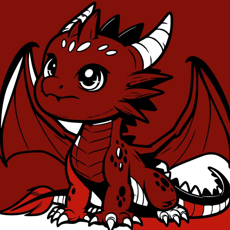 fierce baby night dragon