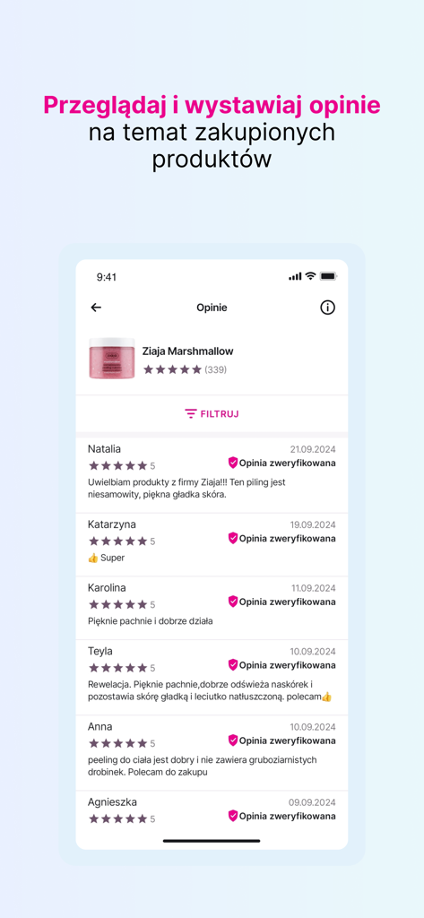 hebe - zdrowie i piękno - Verifizierte Produktbewertungen und Nutzerbewertungen in der Hebe Beauty Mobile App