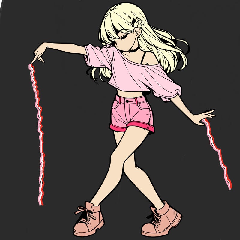 realistic girl danceing