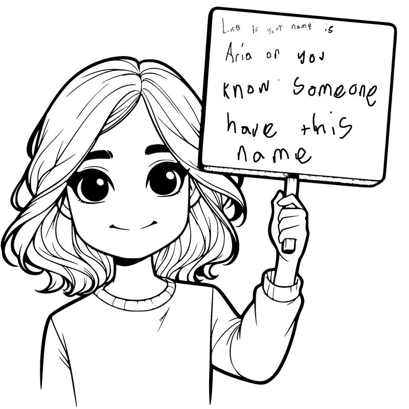 realistic girl holding up a sign