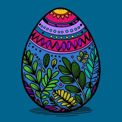 a detailed and realistic easter egg