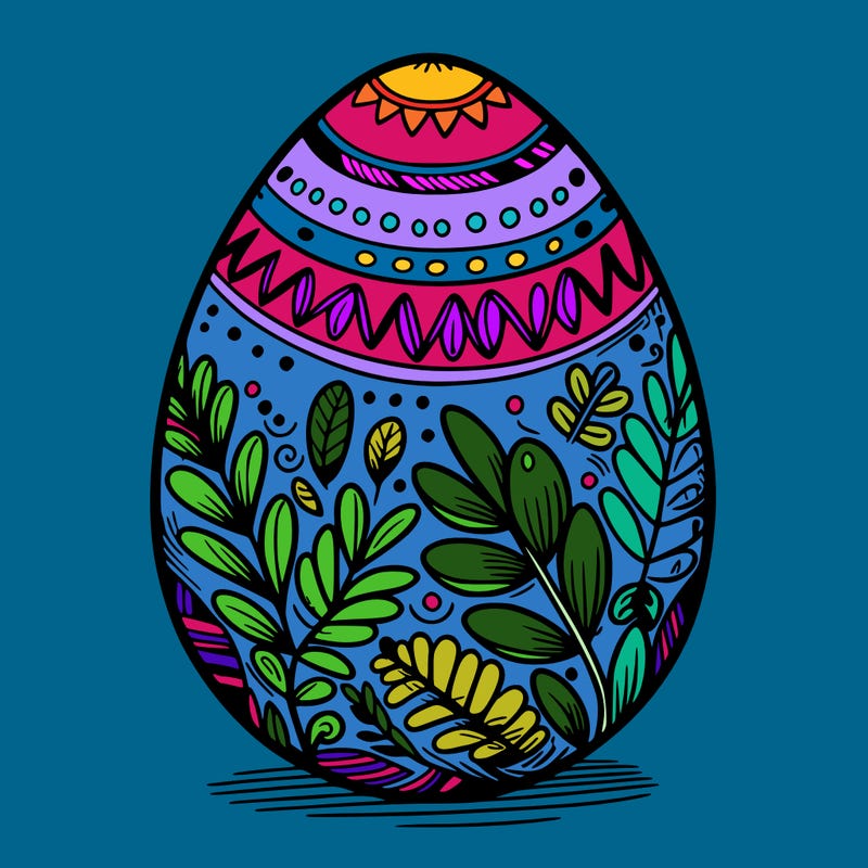 a detailed and realistic easter egg