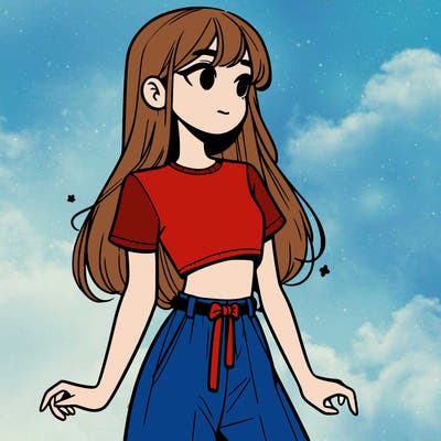 girl in a cute crop top