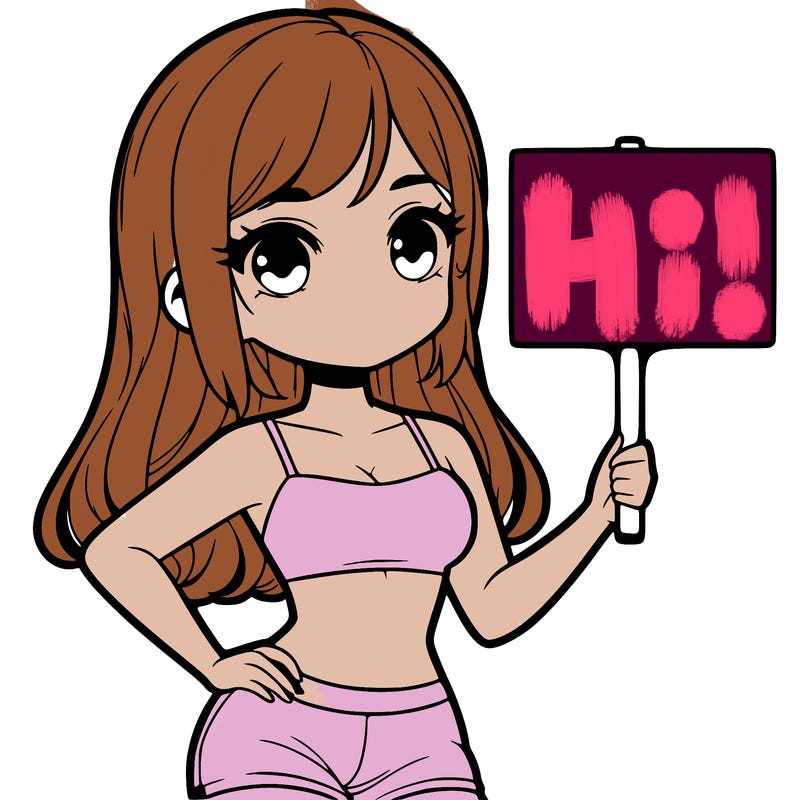 girl in a cute crop top holding a blank sign