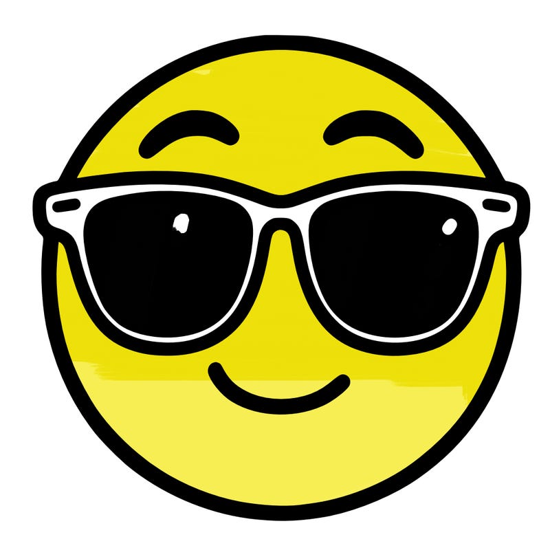 emoji with sunglasses