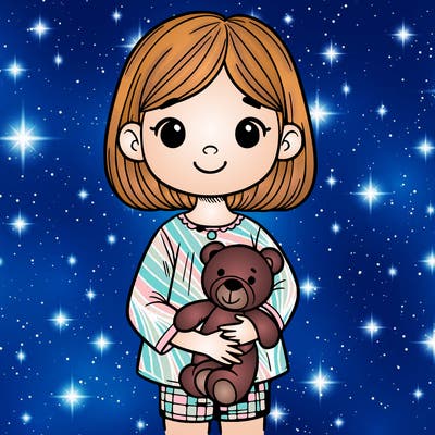 girl holding a teddy bear