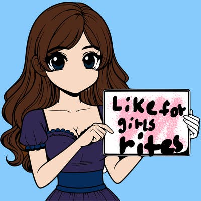 realistic pretty girl holding blank sign