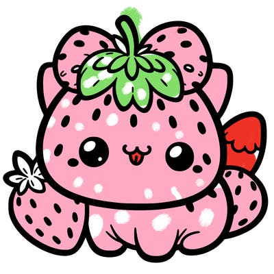 strawberry cat