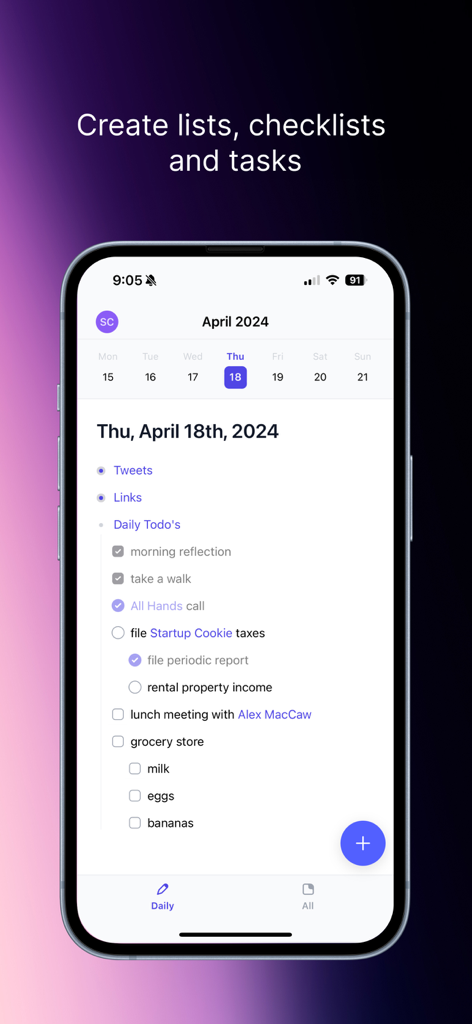 Reflect Notes - Productivity App | MWM
