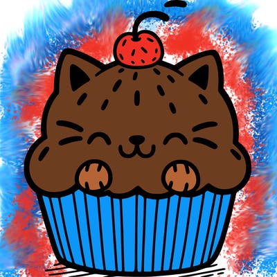 cat cupcake