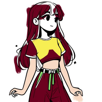 girl in a cute crop top