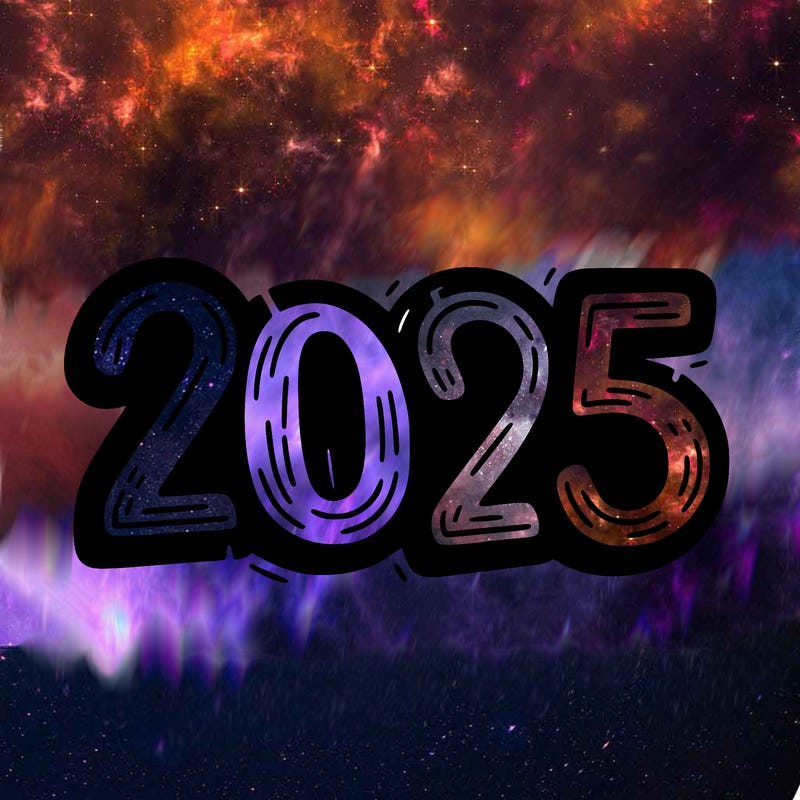 one line scrawled numbers sketch design “2025”