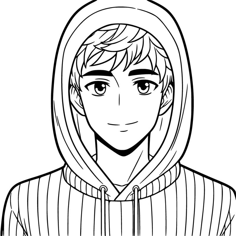 male wearing hoodie sweater