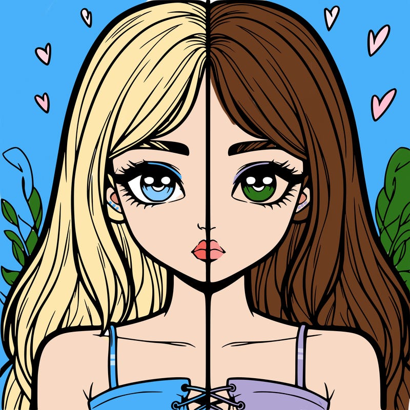 realistic girl split